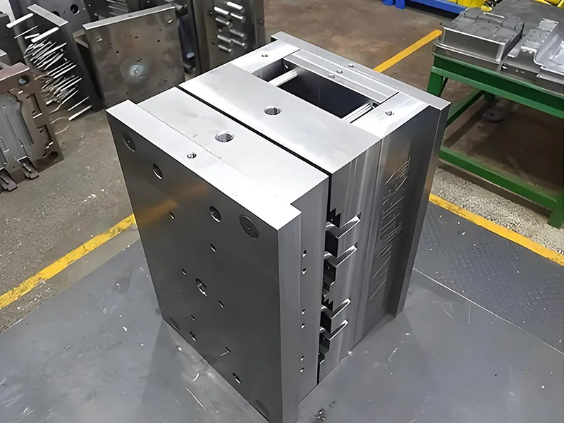 Industrial multi-cavity injection mold base designed for high-volume production of precision plastic components.