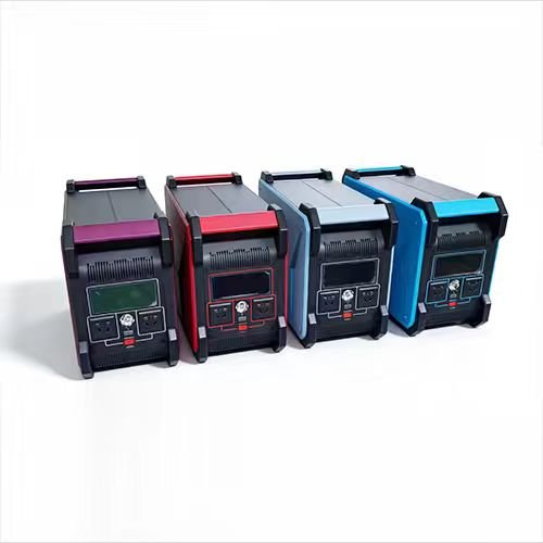 Custom-colored fire-retardant ABS/PC plastic housings for portable power stations and industrial energy storage systems.