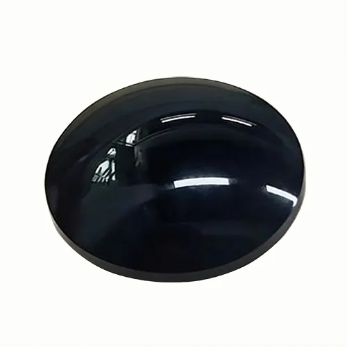 A smooth, glossy black dome-shaped infrared sensor optical lens cover