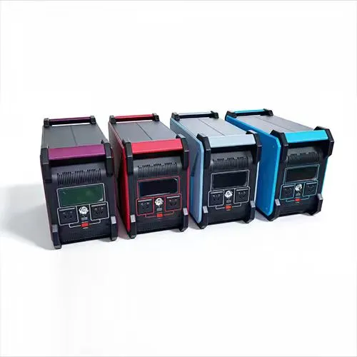 Custom-colored fire-retardant ABS/PC plastic housings for portable power stations and industrial energy storage systems.